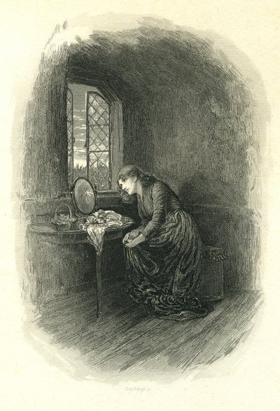 Little Dorrit - Amy Dorrit By Window by Stephen Alonzo Schoff